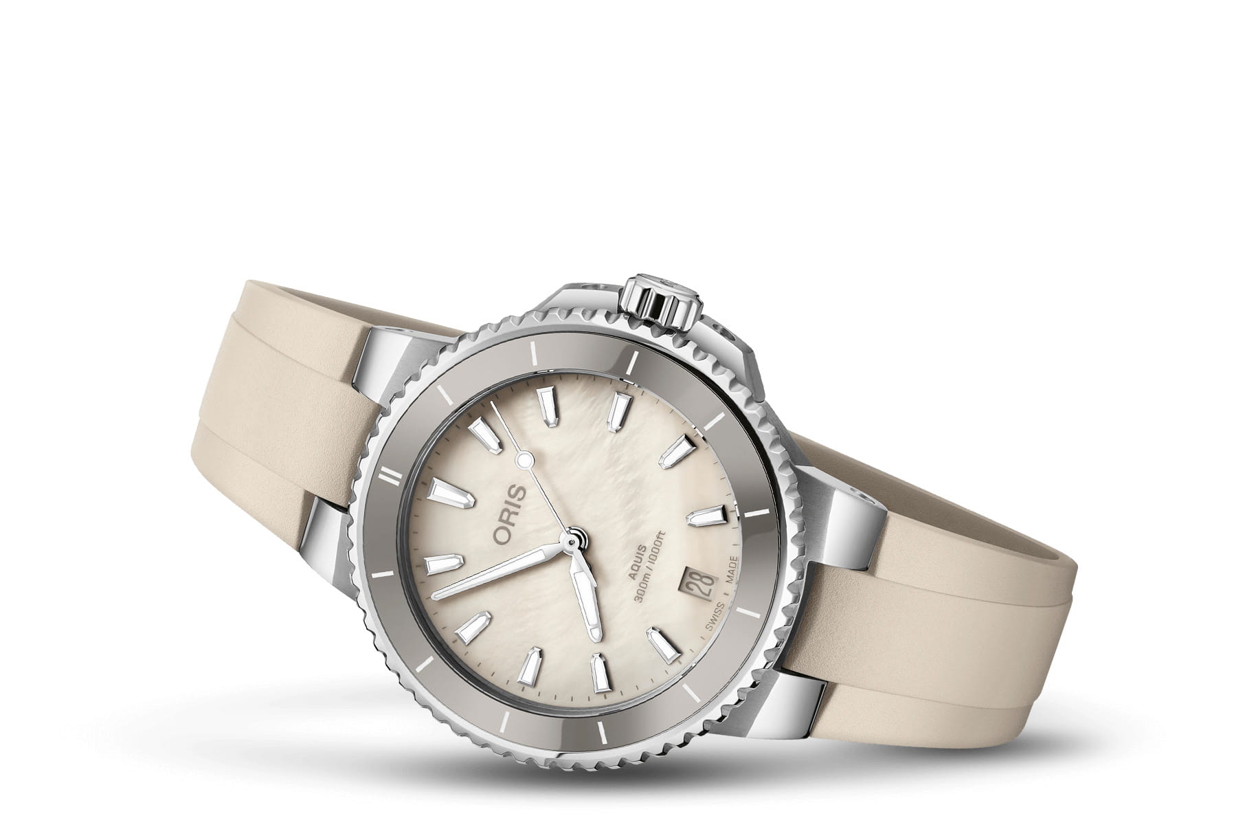 Oris Oris Aquis Date 01 733 7792 4151-07 4 19 61FC , наручные мужские часы фото под углом